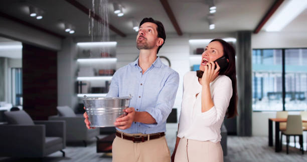 Water damage restoration process in Cresson, TX
